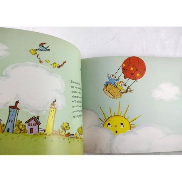 Around The World With My Red Balloon Vintage Book V Gilbert Beers Kids 1973 - Picture 10 of 12